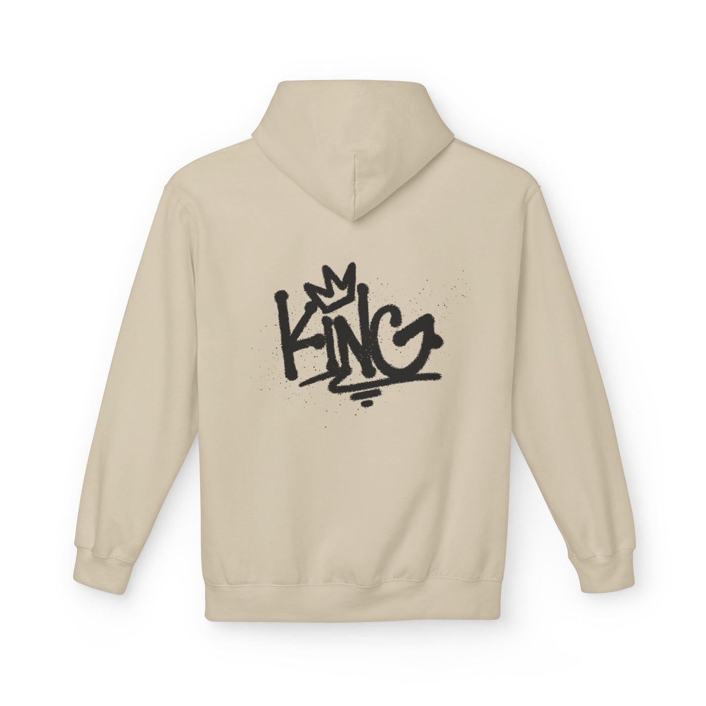 Graffiti 'KING' Hoodie — Streetwear Crown Logo Pullover
