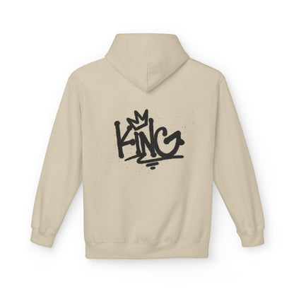 Graffiti 'KING' Hoodie — Streetwear Crown Logo Pullover