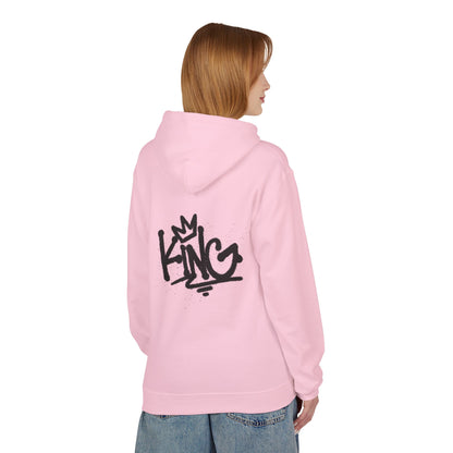 Graffiti 'KING' Hoodie — Streetwear Crown Logo Pullover