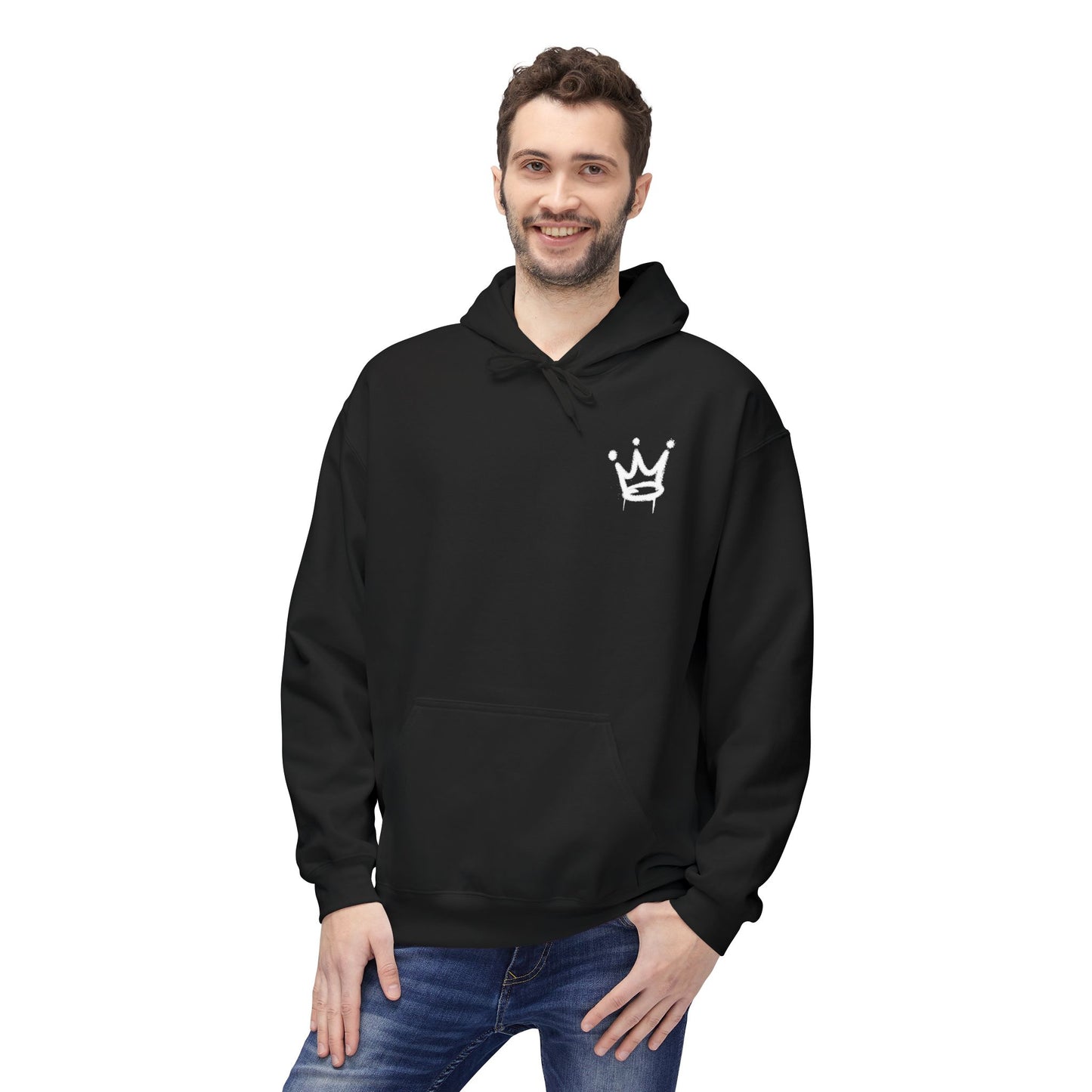 King Graffiti Hoodie – Streetwear Crown Logo Pullover