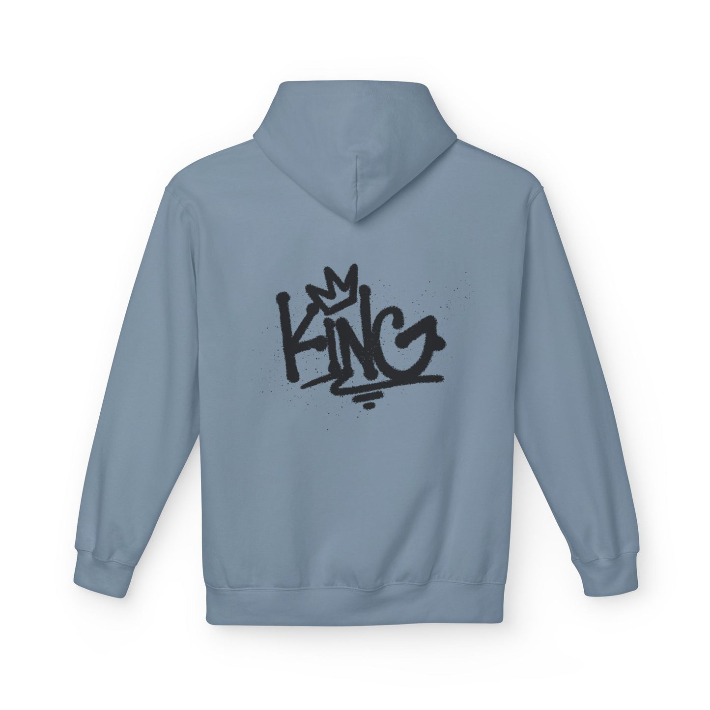 Graffiti 'KING' Hoodie — Streetwear Crown Logo Pullover