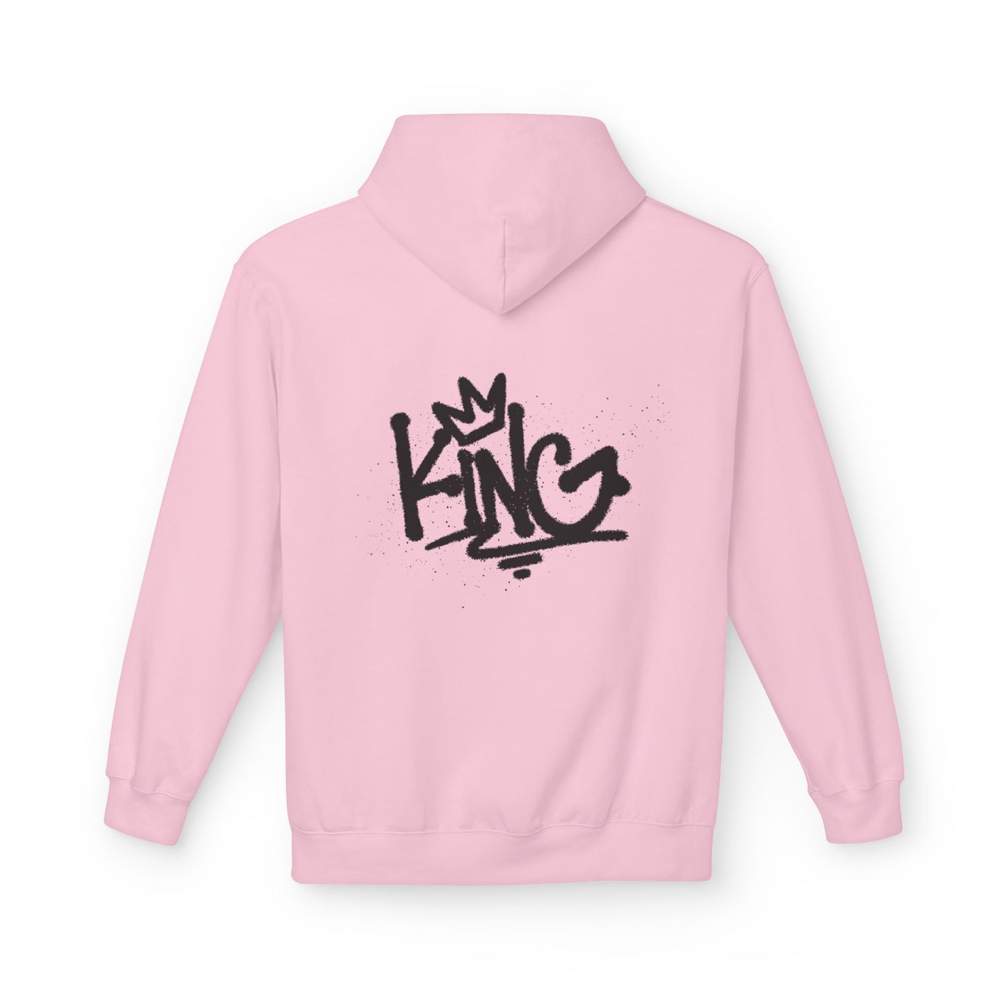 Graffiti 'KING' Hoodie — Streetwear Crown Logo Pullover