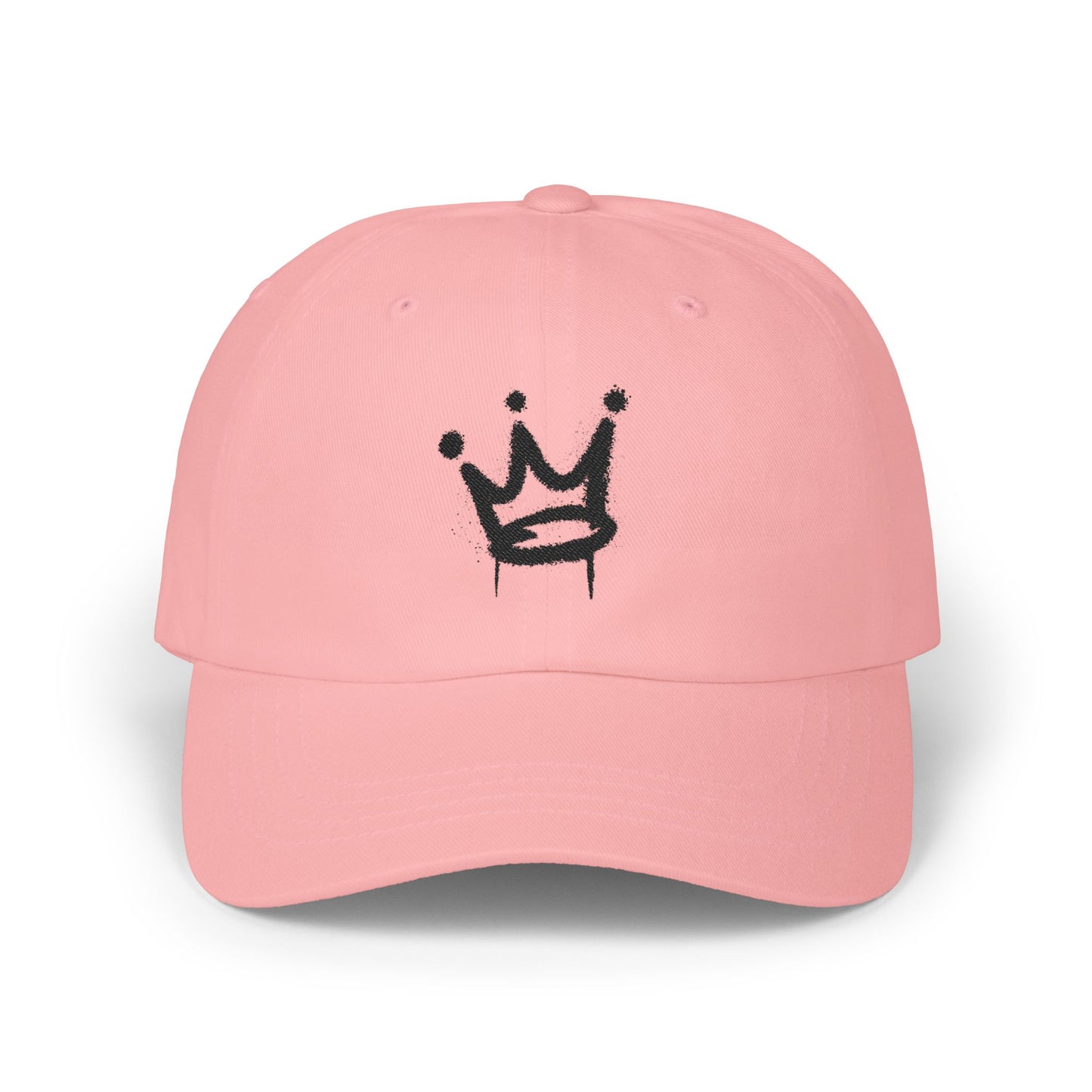 Crown Sketch Dad Cap — Minimal Graffiti Crown Baseball Hat
