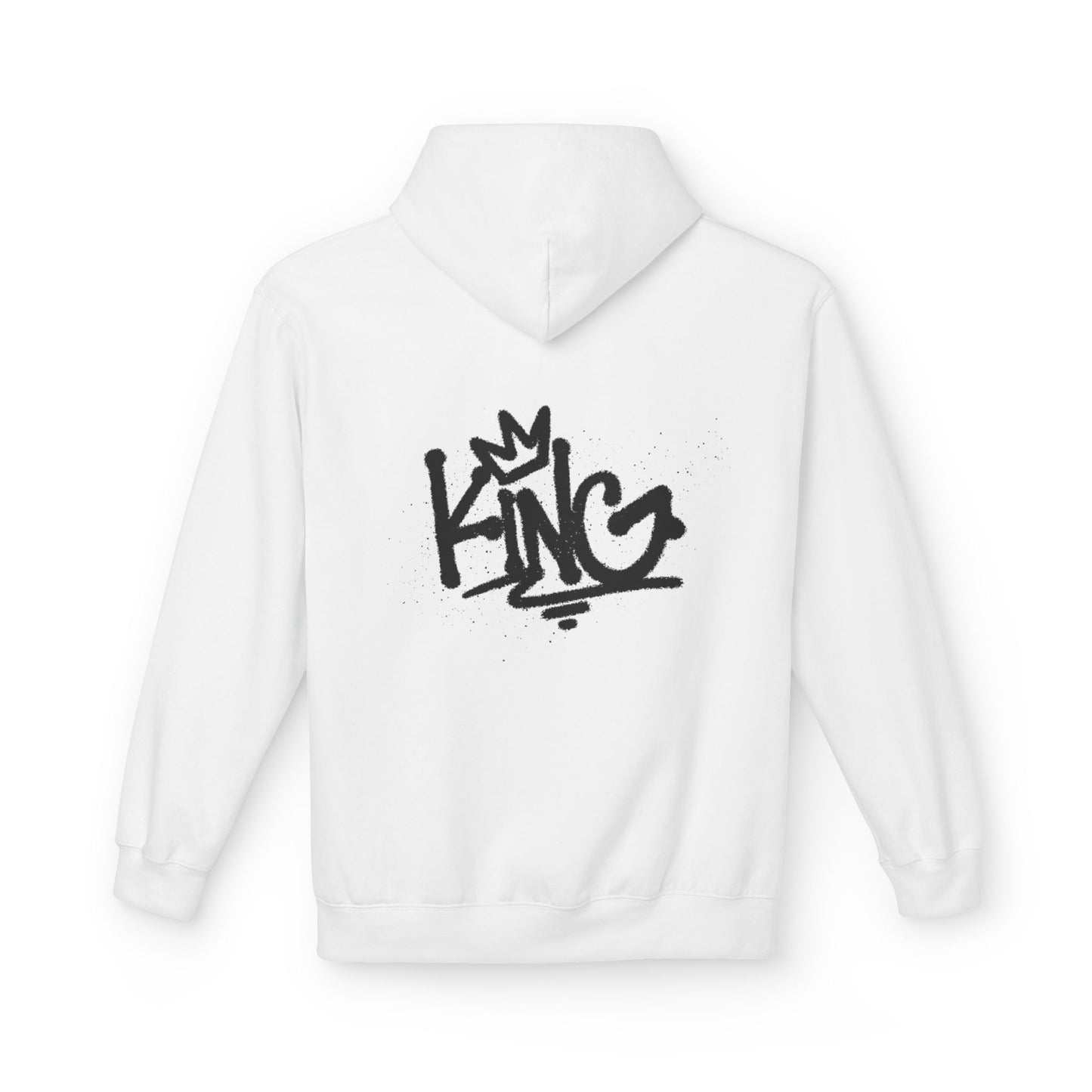 Graffiti 'KING' Hoodie — Streetwear Crown Logo Pullover