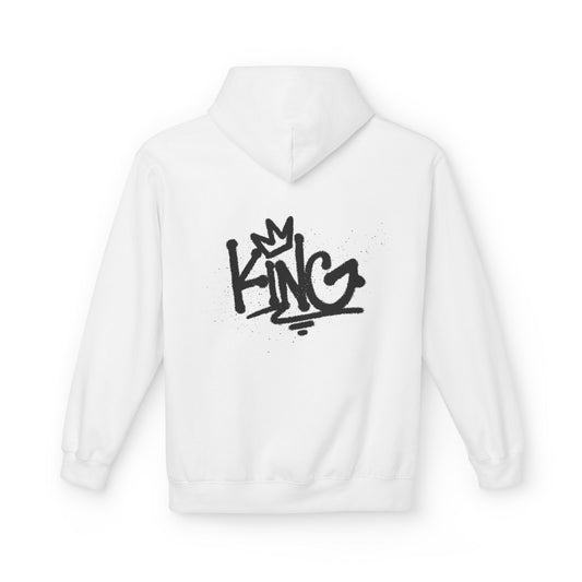 Graffiti 'KING' Hoodie — Streetwear Crown Logo Pullover