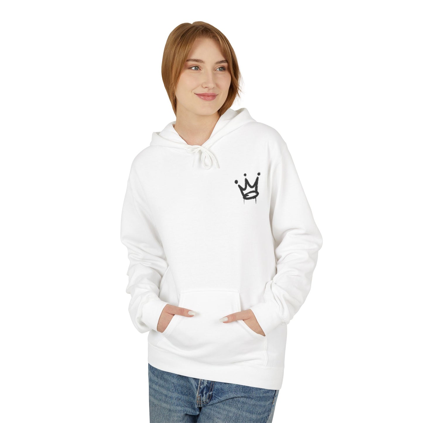 Graffiti 'KING' Hoodie — Streetwear Crown Logo Pullover
