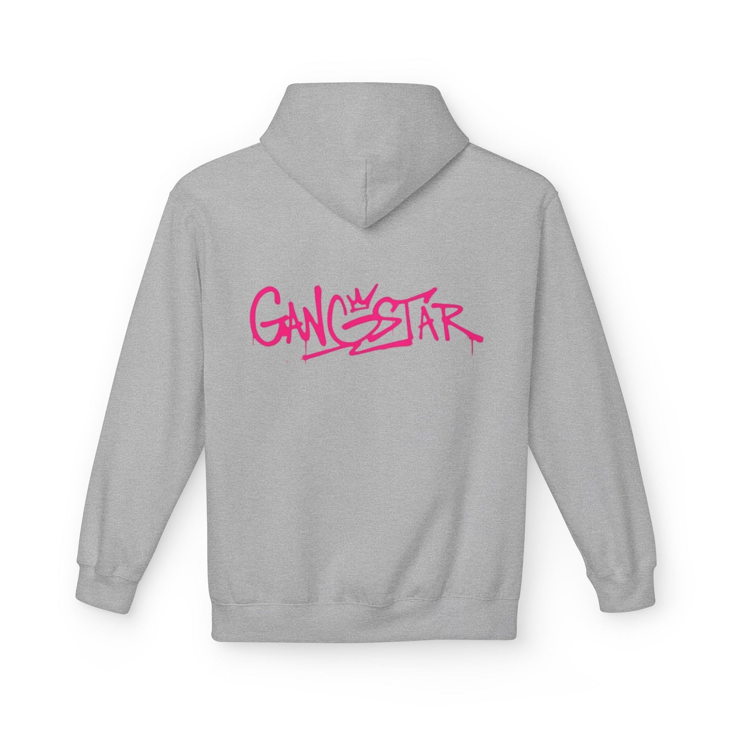 Gangstar Graffiti Hoodie – Pink Streetwear Fleece Pullover