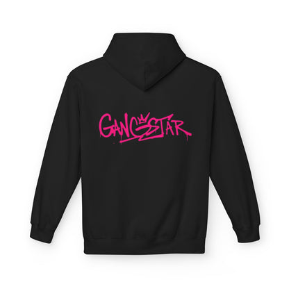 Gangstar Graffiti Hoodie – Pink Streetwear Fleece Pullover