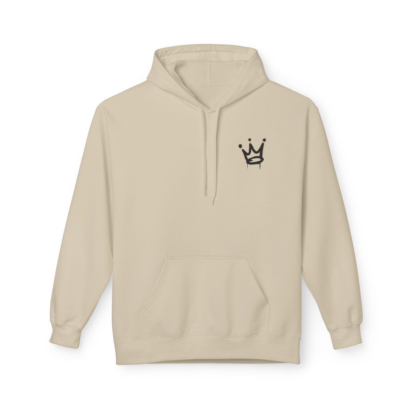 Graffiti 'KING' Hoodie — Streetwear Crown Logo Pullover