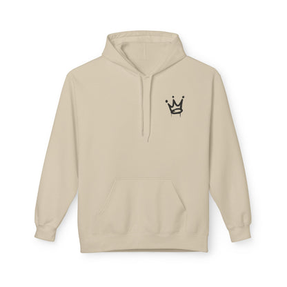 Graffiti 'KING' Hoodie — Streetwear Crown Logo Pullover