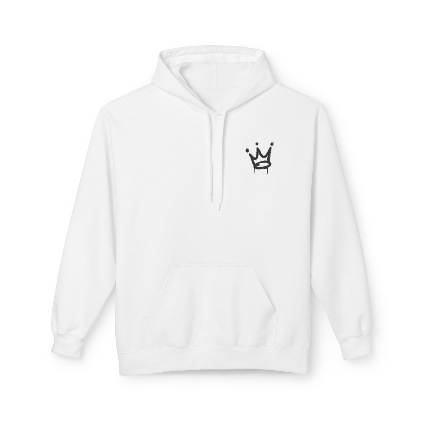 Graffiti 'KING' Hoodie — Streetwear Crown Logo Pullover