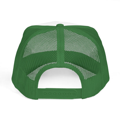 Crown Graffiti Trucker Cap — Streetwear Mesh Hat