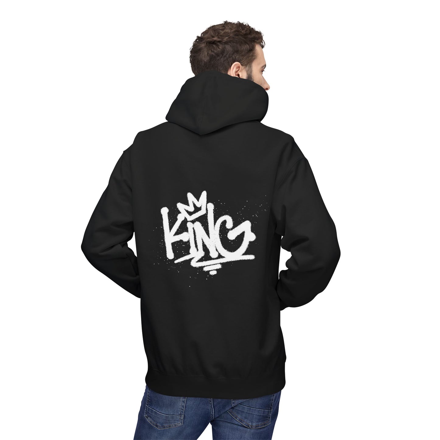 King Graffiti Hoodie – Streetwear Crown Logo Pullover