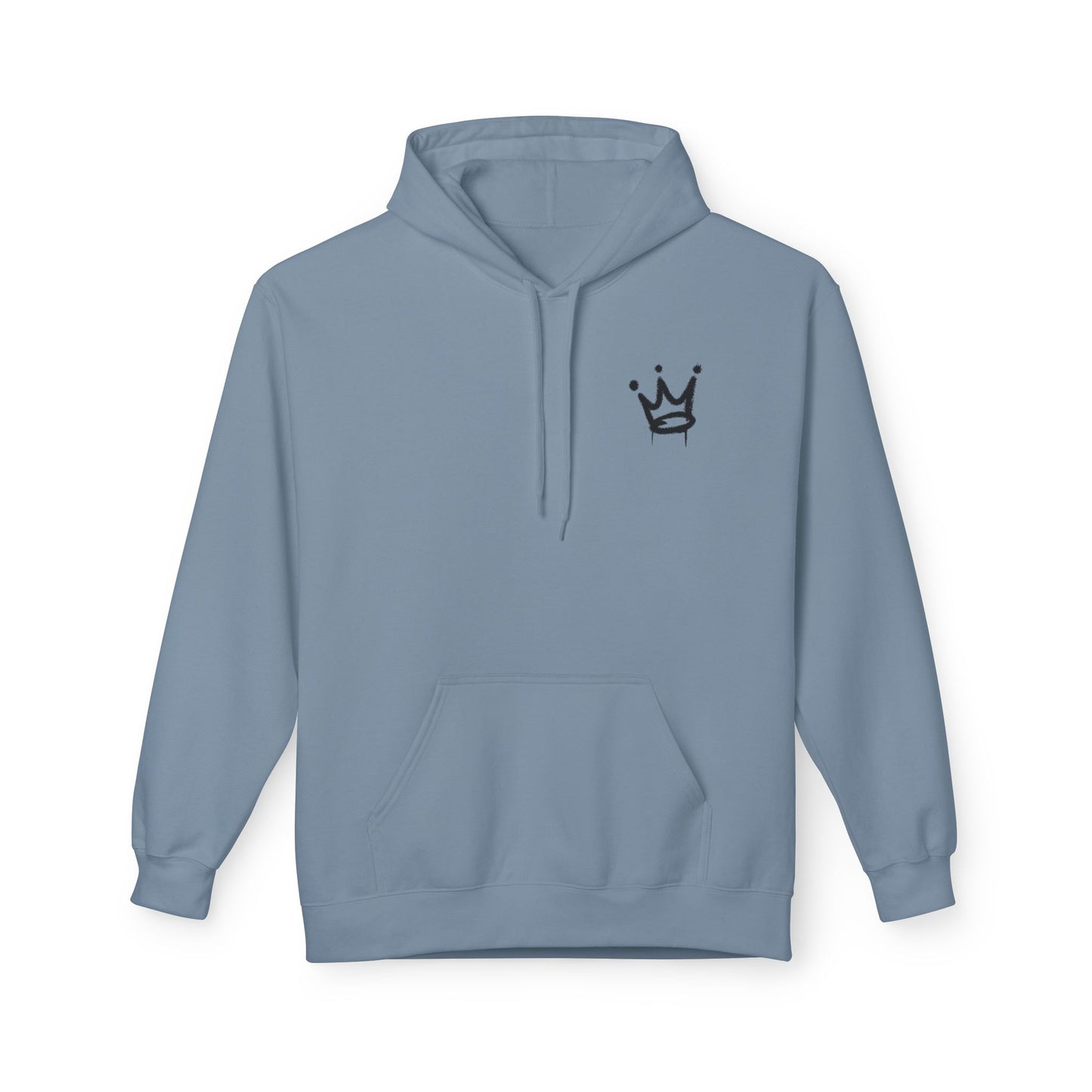 Graffiti 'KING' Hoodie — Streetwear Crown Logo Pullover