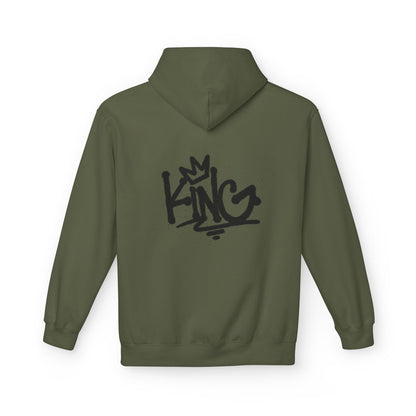 Graffiti 'KING' Hoodie — Streetwear Crown Logo Pullover