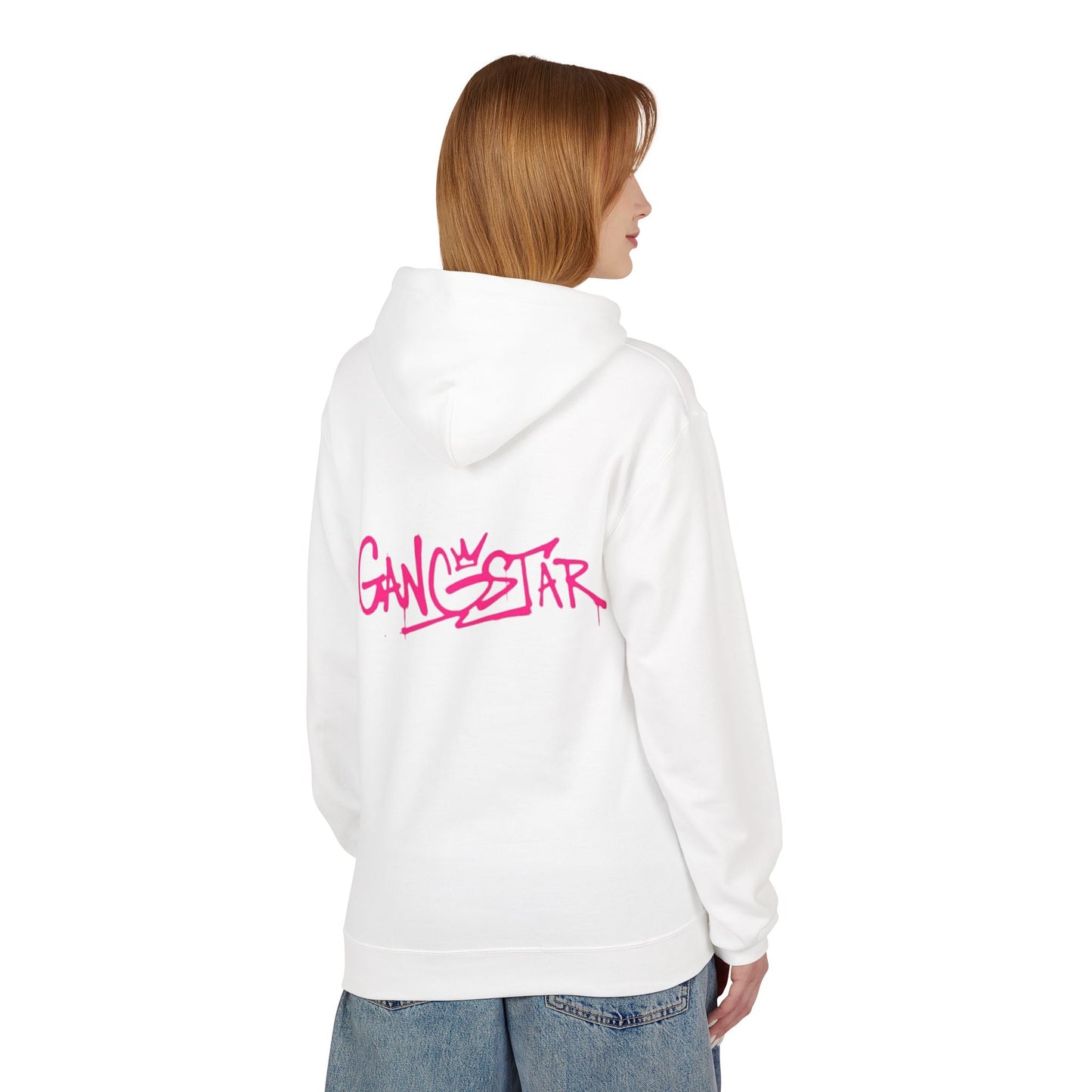 Gangstar Graffiti Hoodie – Pink Streetwear Fleece Pullover
