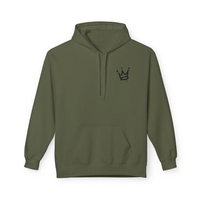 Graffiti 'KING' Hoodie — Streetwear Crown Logo Pullover